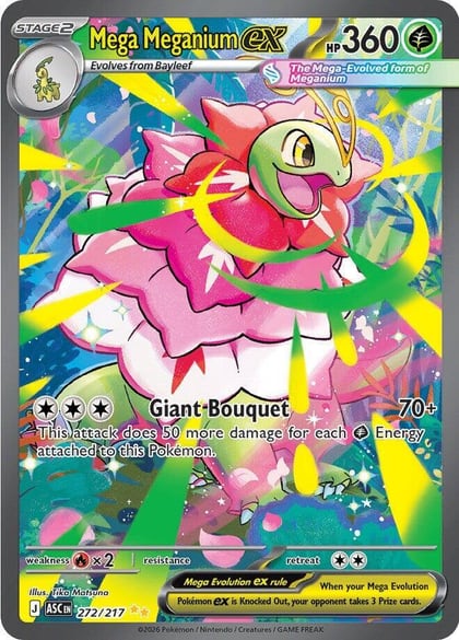 Mega Meganium ex - 272/217, ME: Ascended Heroes 272/217