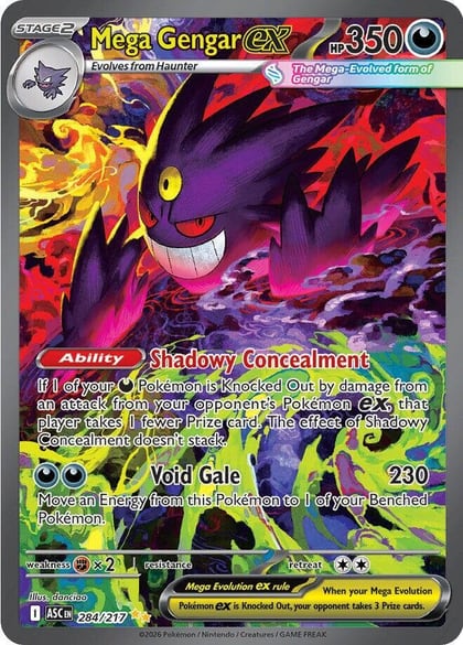 Mega Gengar ex - 284/217, ME: Ascended Heroes 284/217
