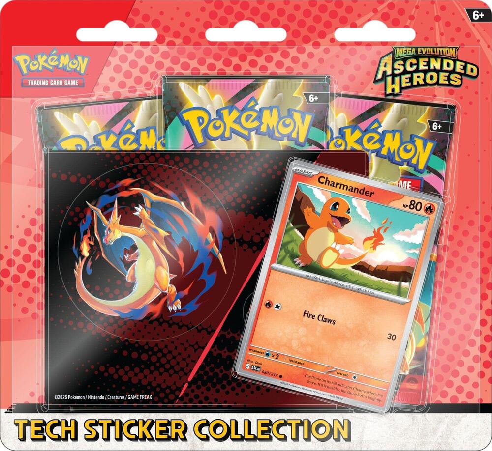 Mega Evolution: Ascended Heroes Tech Sticker Collection - Charmander, ME: Ascended Heroes P666908