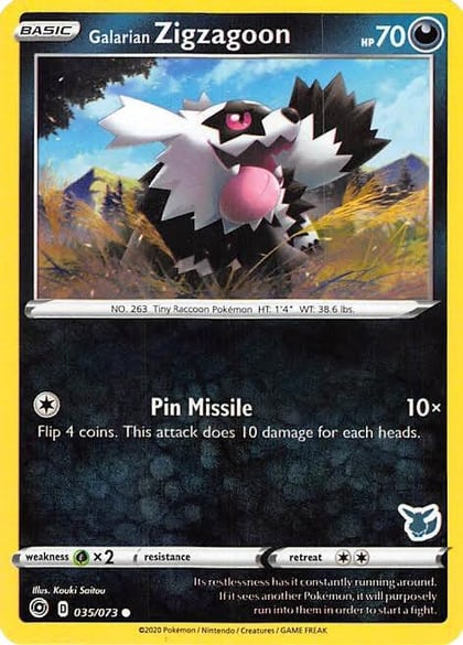Galarian Zigzagoon - 035/073 (Eevee Stamped), Battle Academy 2022 035/073
