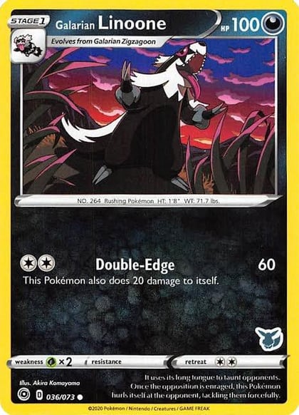 Galarian Linoone - 036/073 (Eevee Stamped), Battle Academy 2022 036/073