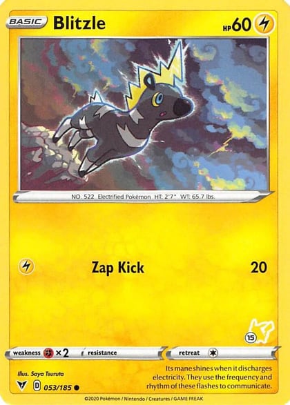 Blitzle - 053/185 (#15 Pikachu Stamped), Battle Academy 2022 053/185