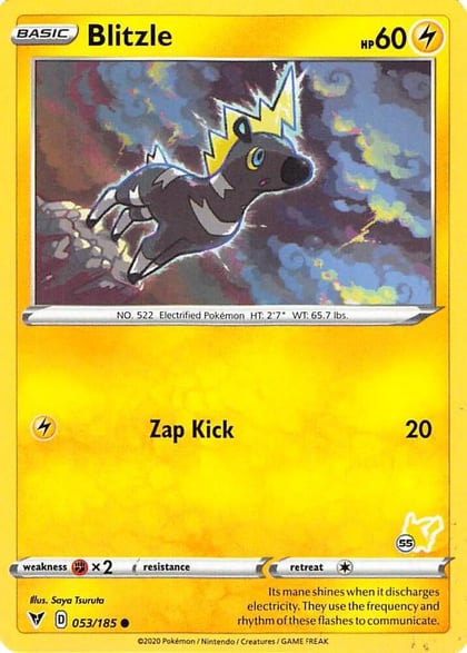 Blitzle - 053/185 (#55 Pikachu Stamped), Battle Academy 2022 053/185