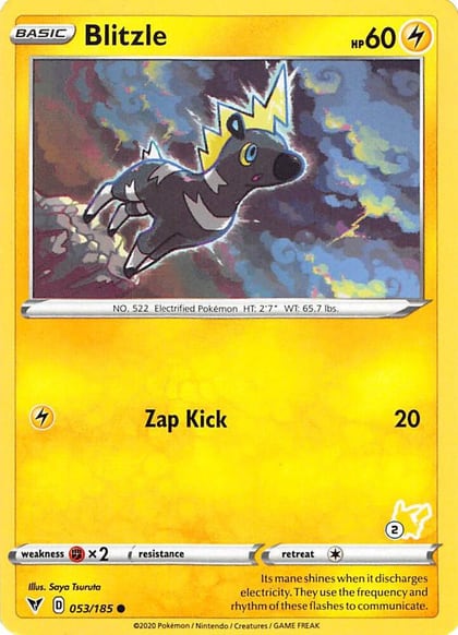 Blitzle - 053/185 (#2 Pikachu Stamped), Battle Academy 2022 053/185
