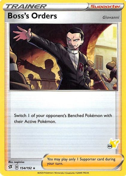 Boss's Orders - 154/192 (#44 Pikachu Stamped), Battle Academy 2022 154/192