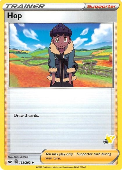Hop - 165/202 (#42 Pikachu Stamped), Battle Academy 2022 165/202