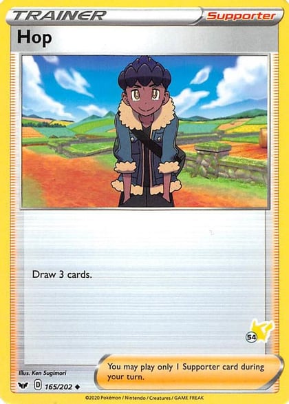Hop - 165/202 (#54 Pikachu Stamped), Battle Academy 2022 165/202