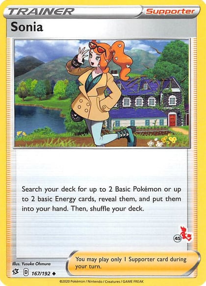 Sonia - 167/192 (#45 Cinderace Stamped), Battle Academy 2022 167/192