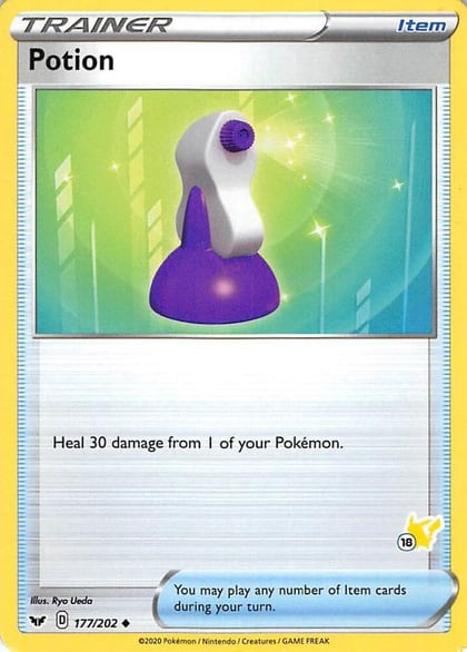 Potion - 177/202 (#18 Pikachu Stamped), Battle Academy 2022 177/202