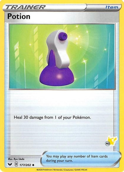 Potion - 177/202 (#40 Pikachu Stamped), Battle Academy 2022 177/202