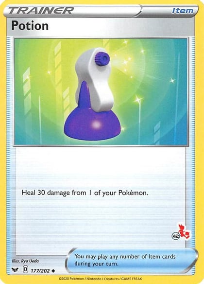 Potion - 177/202 (#42 Cinderace Stamped), Battle Academy 2022 177/202