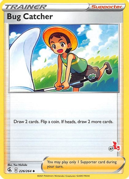 Bug Catcher - 226/264 (#47 Cinderace Stamped), Battle Academy 2022 226/264