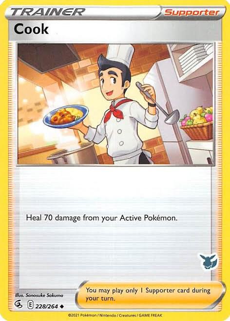 Cook - 228/264 (Eevee Stamped), Battle Academy 2022 228/264