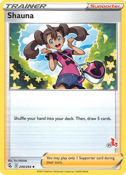 Shauna - 240/264 (#21 Cinderace Stamped), Battle Academy 2022 240/264