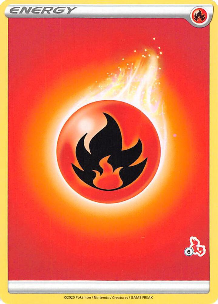 Fire Energy (#6 Cinderace Stamped), Battle Academy 2022 P268096