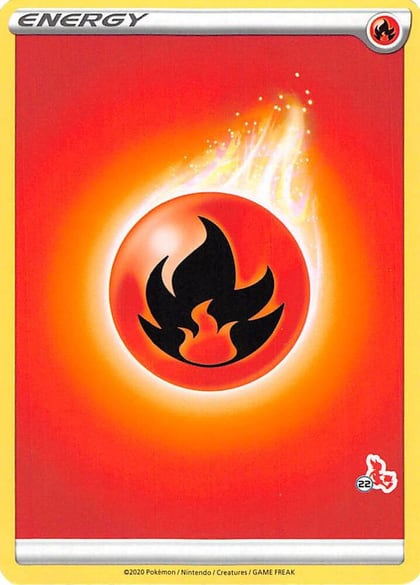 Fire Energy (#22 Cinderace Stamped), Battle Academy 2022 P268104