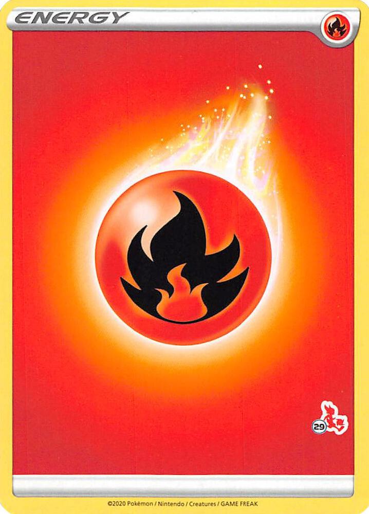 Fire Energy (#29 Cinderace Stamped), Battle Academy 2022 P268107