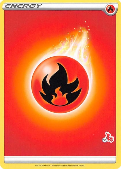 Fire Energy (#32 Cinderace Stamped), Battle Academy 2022 P268108