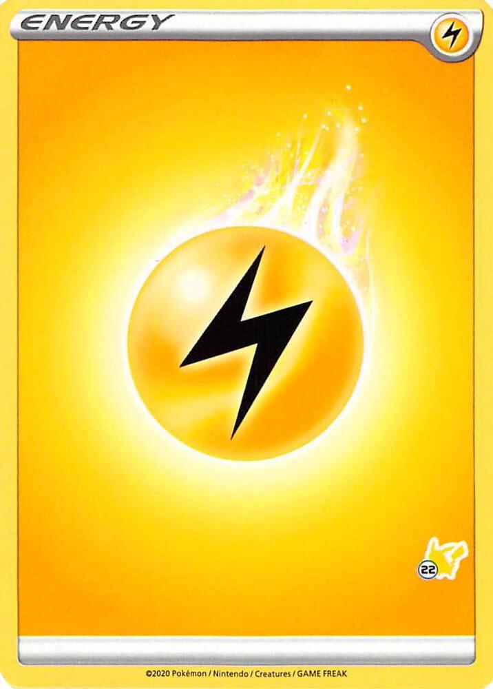 Lightning Energy (#22 Pikachu Stamped), Battle Academy 2022 P268200