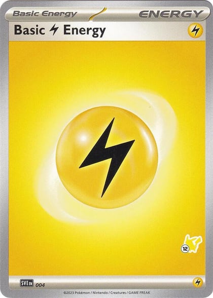 Basic Lightning Energy - Pikachu 12, Battle Academy 2024 004