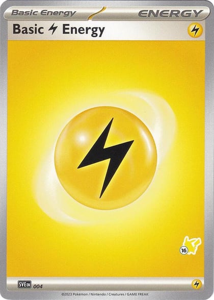 Basic Lightning Energy - Pikachu 16, Battle Academy 2024 004