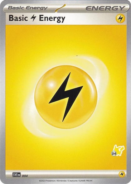 Basic Lightning Energy - Pikachu 24, Battle Academy 2024 004