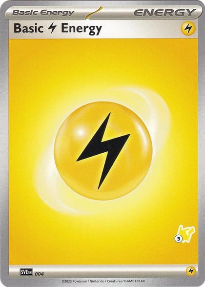 Basic Lightning Energy - Pikachu 3, Battle Academy 2024 004