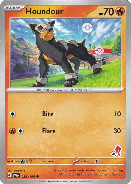 Houndour - Armarouge 21, Battle Academy 2024 033/198