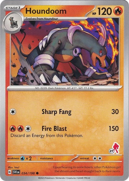 Houndoom - Armarouge 27, Battle Academy 2024 034/198