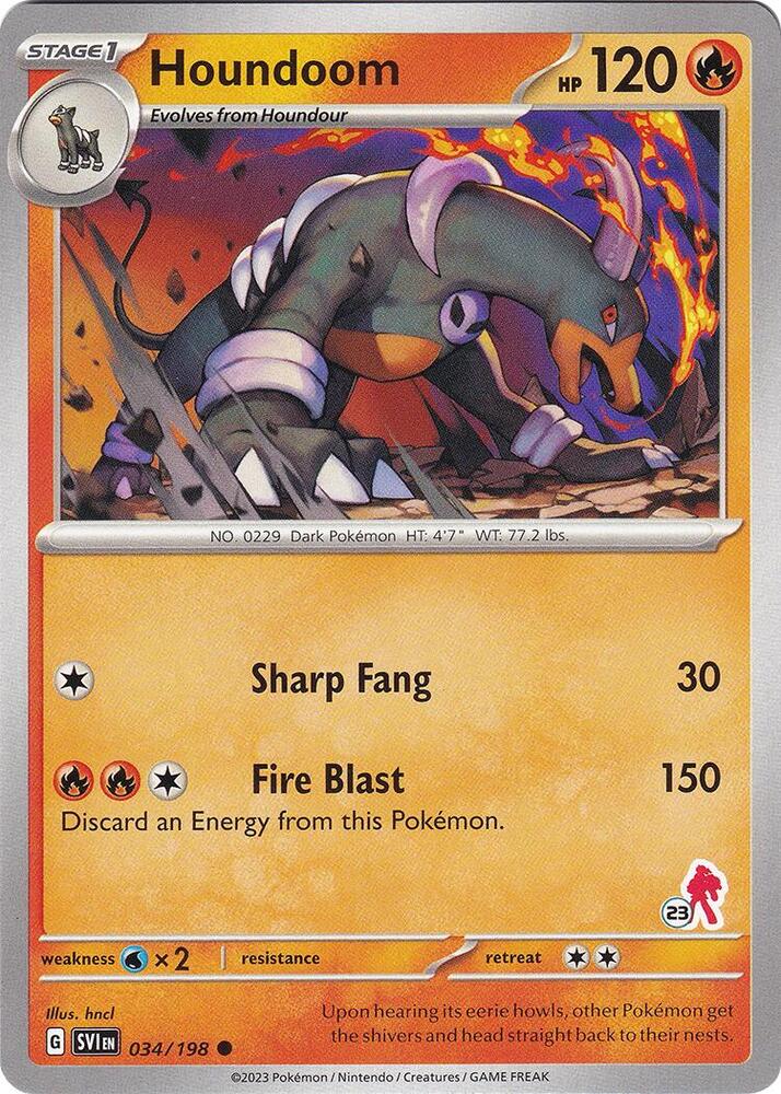 Houndoom - Armarouge 23, Battle Academy 2024 034/198