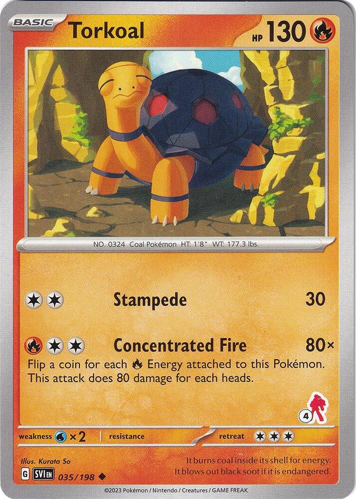 Torkoal - Armarouge 4, Battle Academy 2024 035/198