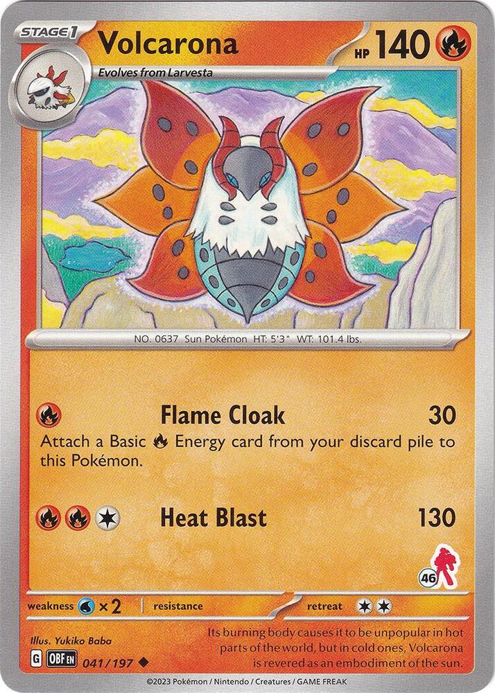 Volcarona - Armarouge 46, Battle Academy 2024 041/197