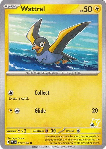 Wattrel - Pikachu 58, Battle Academy 2024 077/193