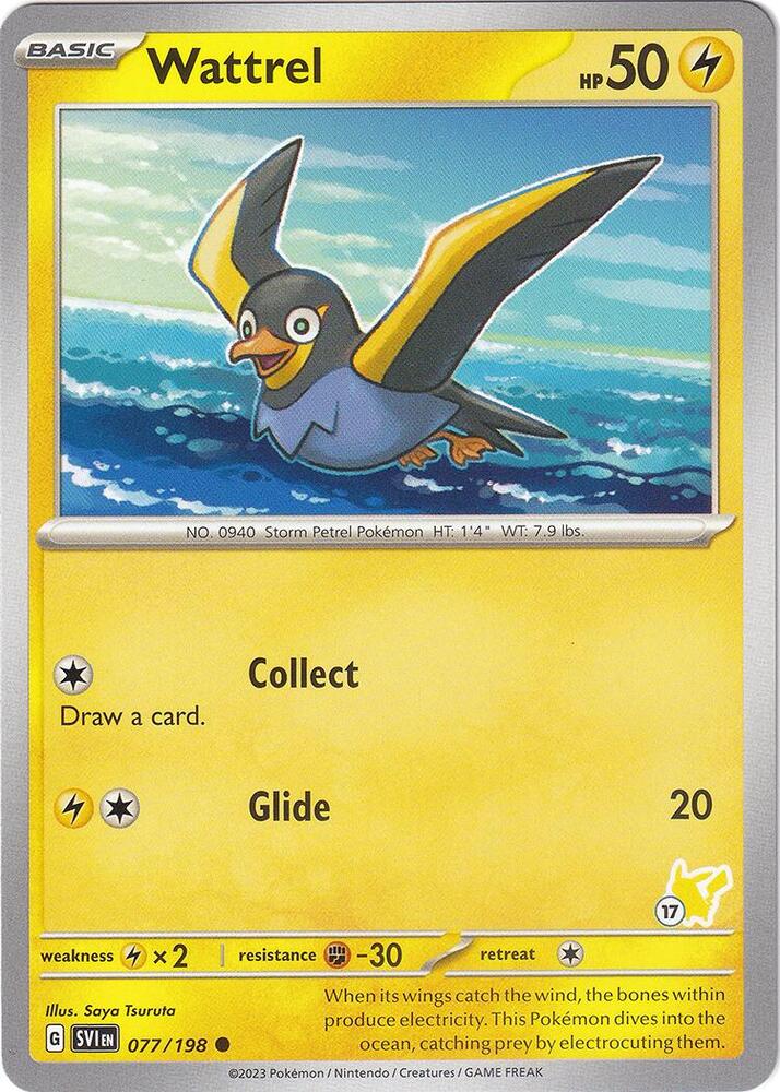 Wattrel - Pikachu 17, Battle Academy 2024 077/193