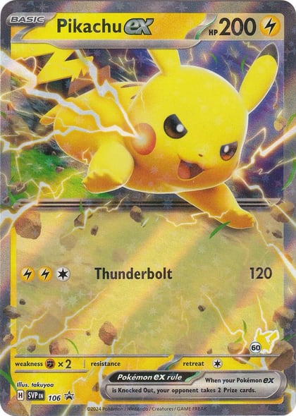 Pikachu ex (Pikachu 60), Battle Academy 2024 106