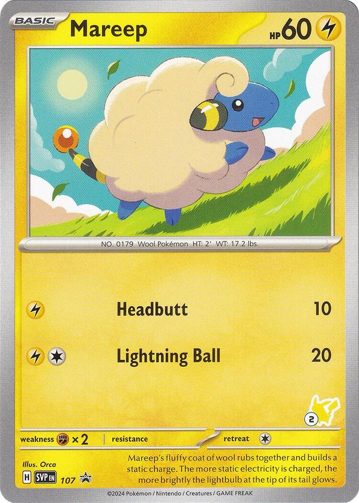 Mareep - Pikachu 2, Battle Academy 2024 107