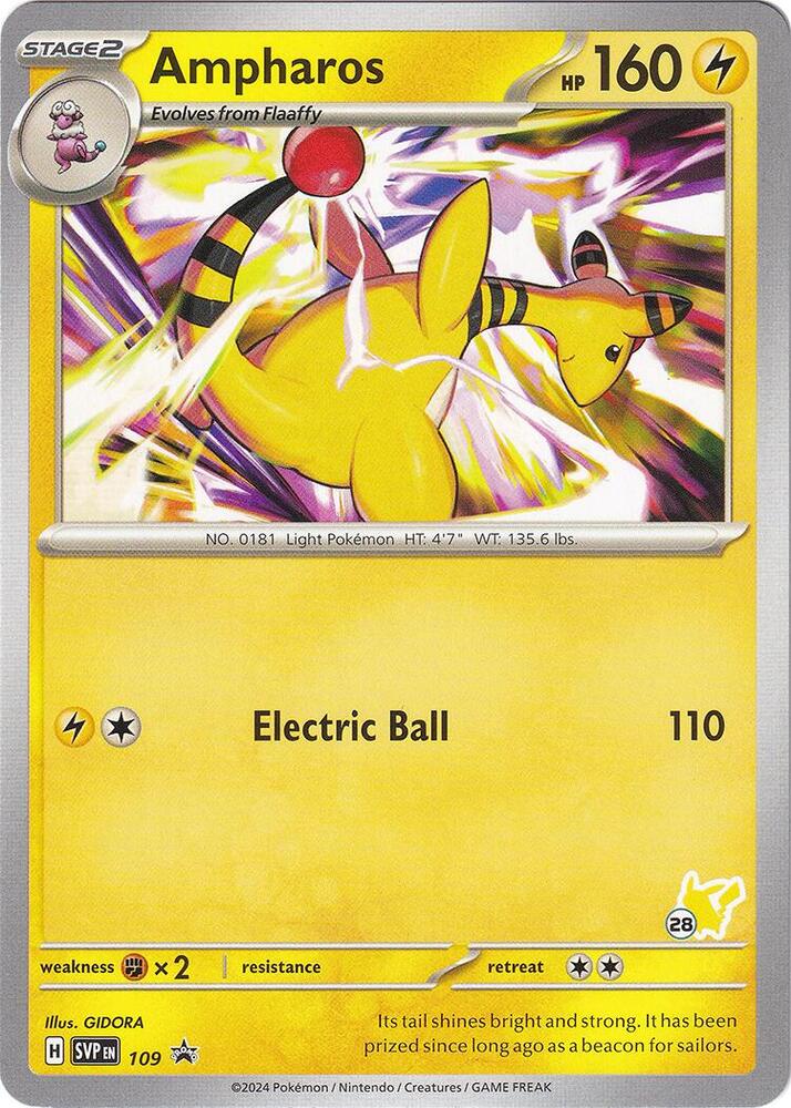 Ampharos - Pikachu 28, Battle Academy 2024 109