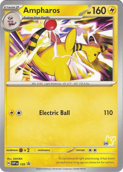 Ampharos - Pikachu 28, Battle Academy 2024 109