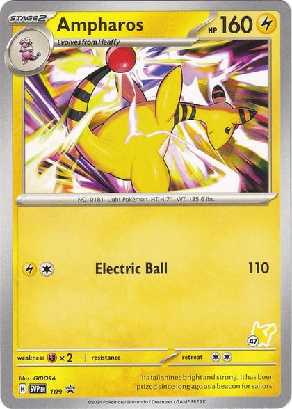 Ampharos - Pikachu 47, Battle Academy 2024 109