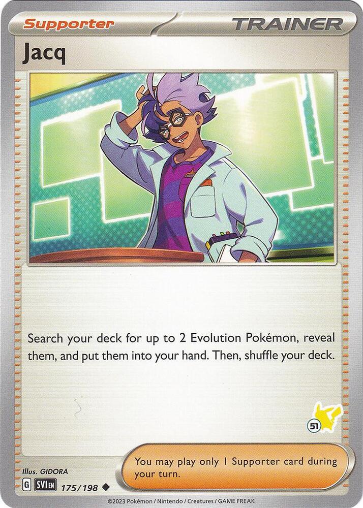 Jacq - Pikachu 51, Battle Academy 2024 175/198
