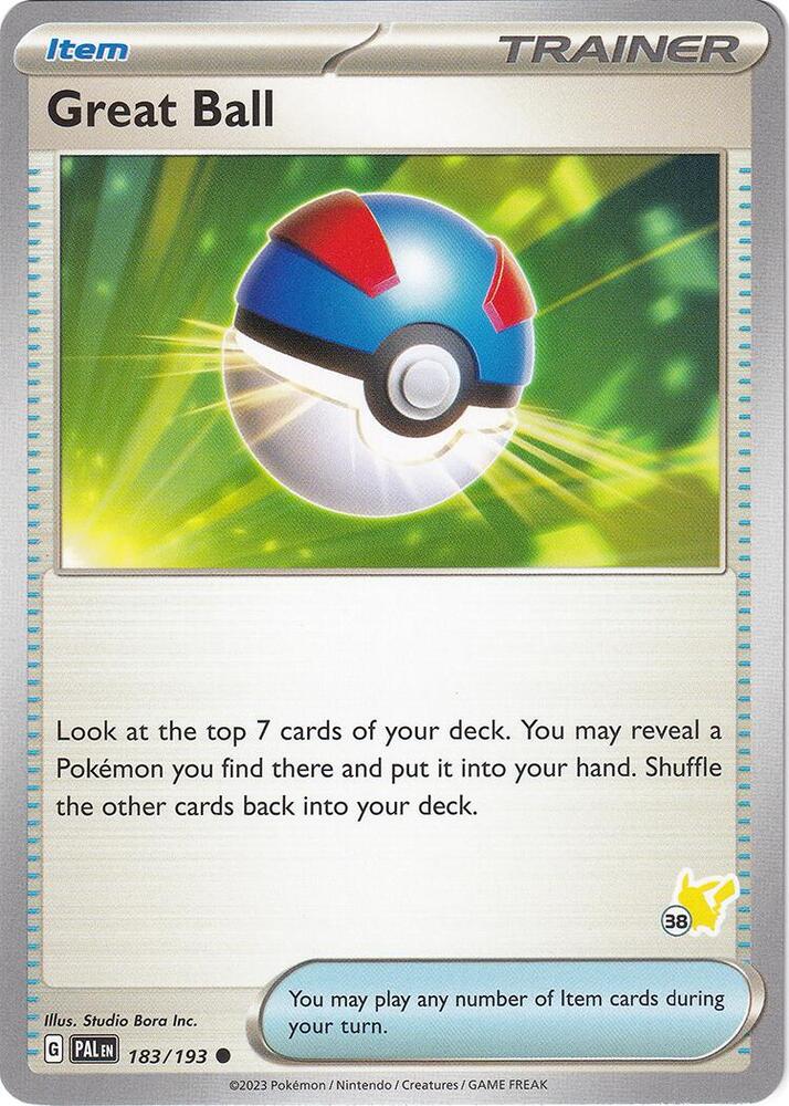 Great Ball - Pikachu 38, Battle Academy 2024 183/193