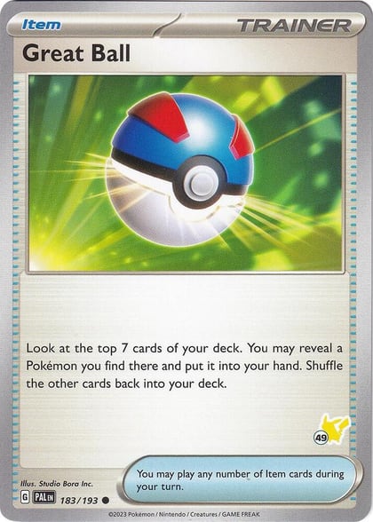 Great Ball - Pikachu 49, Battle Academy 2024 183/193