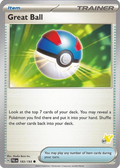 Great Ball - Pikachu 57, Battle Academy 2024 183/193