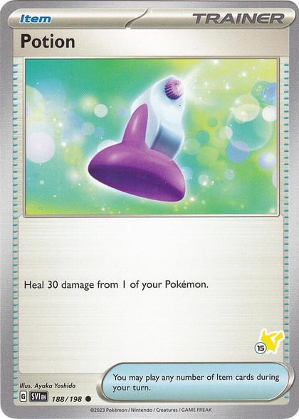 Potion - Pikachu 15, Battle Academy 2024 188/192