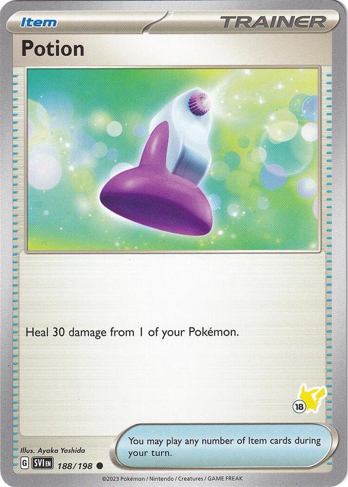 Potion - Pikachu 18, Battle Academy 2024 188/192