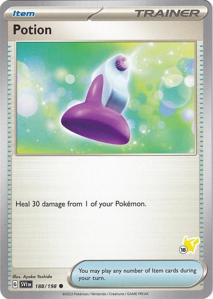 Potion - Pikachu 18, Battle Academy 2024 188/192
