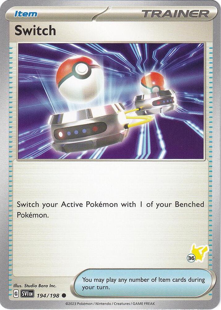Switch - Pikachu 36, Battle Academy 2024 194/198