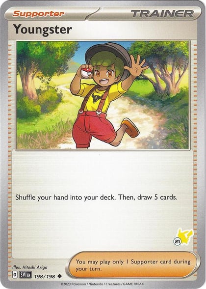 Youngster - Pikachu 21, Battle Academy 2024 198/198