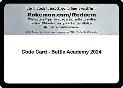 Code Card - Battle Academy 2024, Battle Academy 2024 P556442