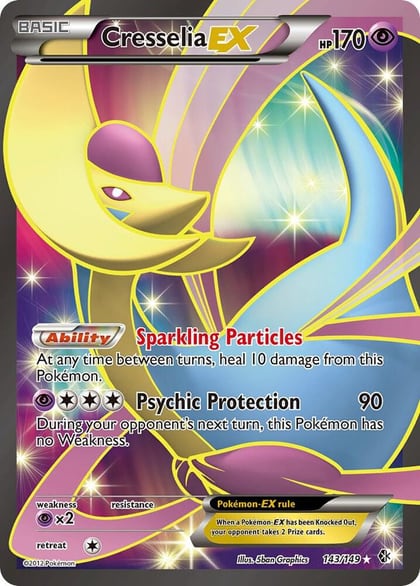 Cresselia EX (143 Full Art), Boundaries Crossed 143/149
